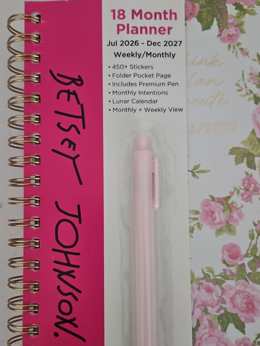 Betsey Johnson NWT 18 Month Planner - Picture 2 of 8